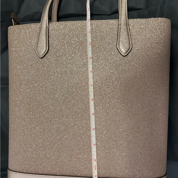 Kate Spade Rose Gold Tinsel Glitter Tote, Never Used - Picture 11 of 13